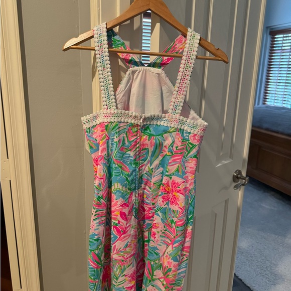 Lilly Pulitzer Print Lace Front Sleeveless Shift Dress size 4 - Picture 1 of 3